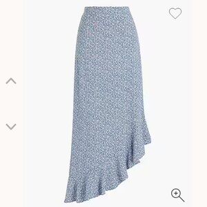 J Crew Factory (Mercantile) Asymmetrical Floral Skirt Size XL